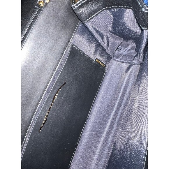 Giuseppe Zanotti Nola Notch Front Wallet Black/Gold $950 - Picture 5 of 5